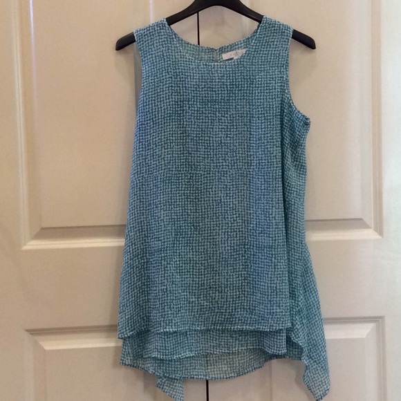 Fever Tops - Women’s Fever Tank Top Teal and White Small New